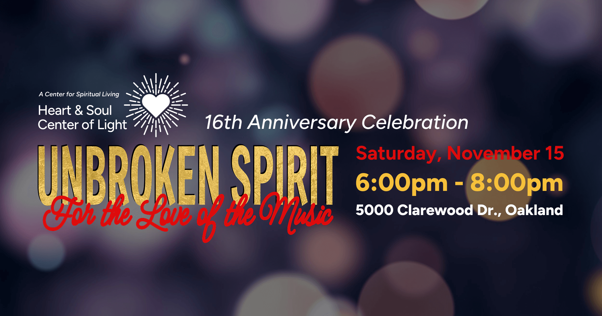 Unbroken Spirit event header