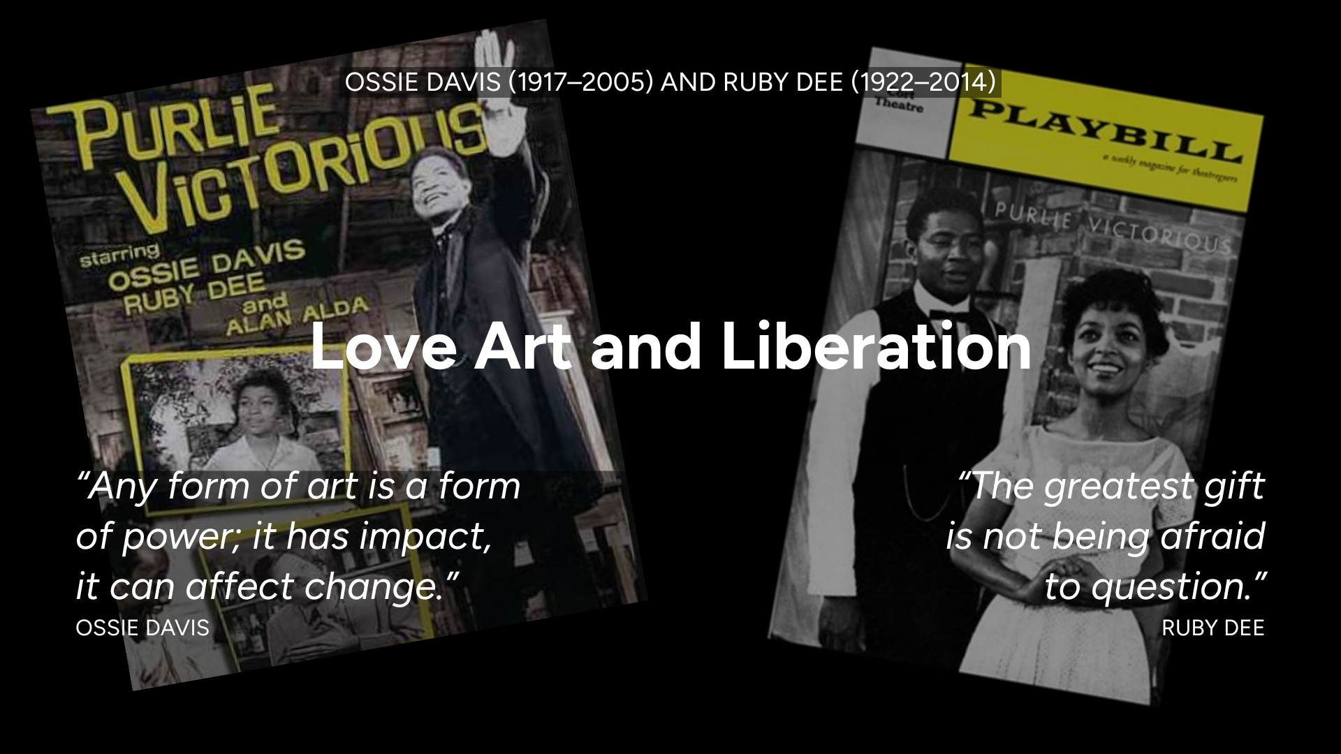 Ozzie Davis and Ruby Dee