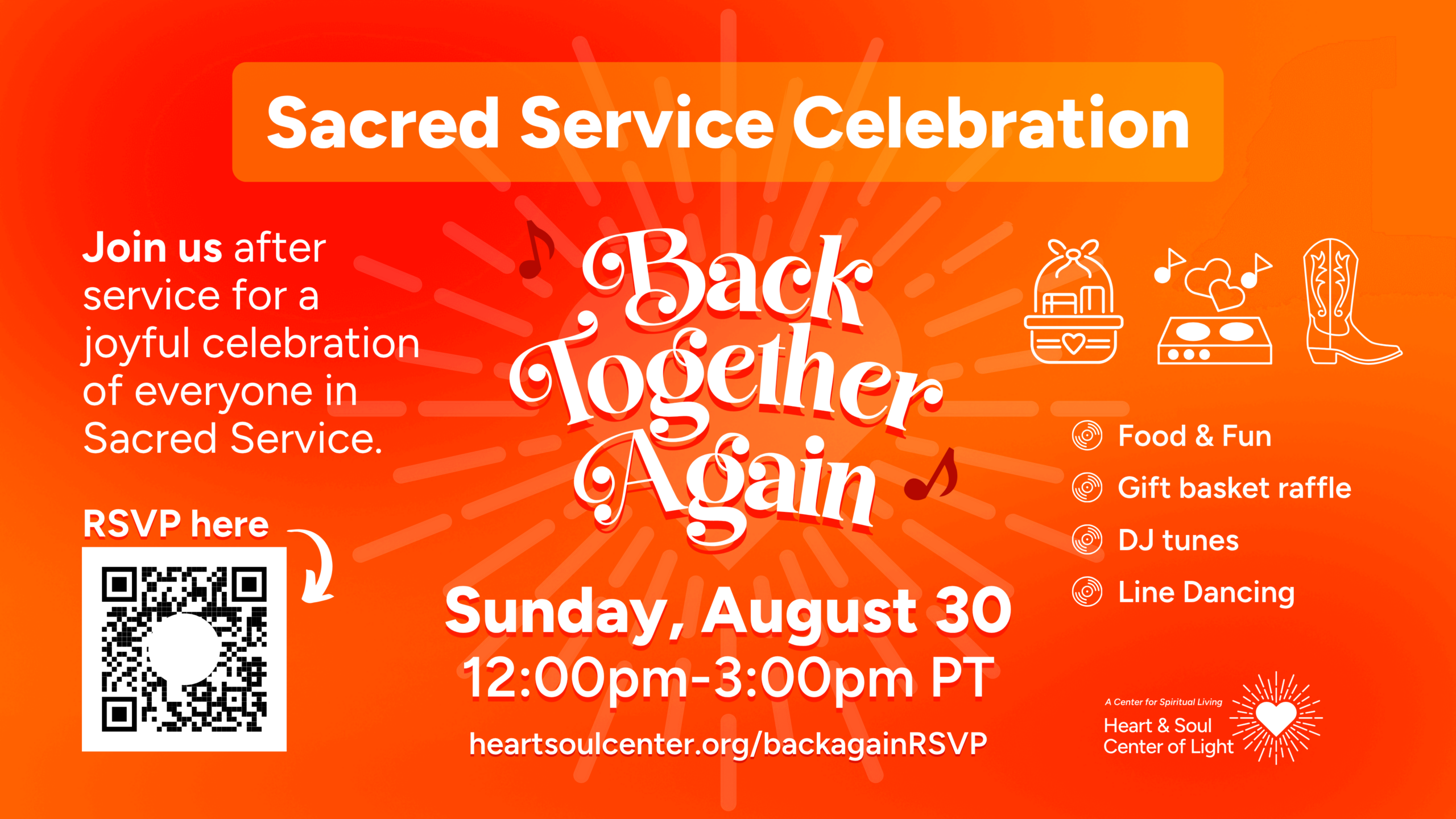 08-30-2026 Back Together Again 2026 Sacred Service Celebration "Back Together Again"